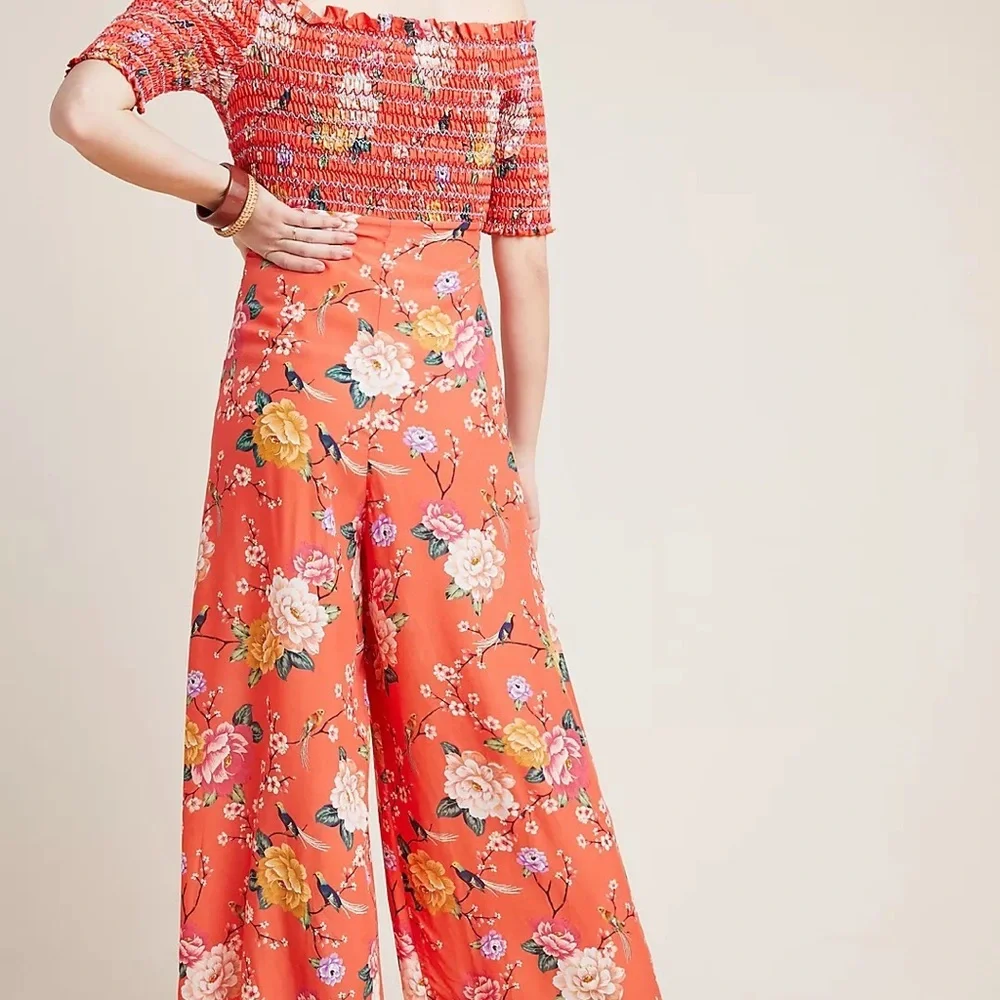 FARM Rio Paraiso Off-the-Shoulder Jumpsuit - Picture 4 of 8